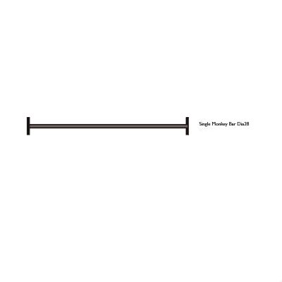 PS03 Short Single Pullup Bar for MD Series Racks