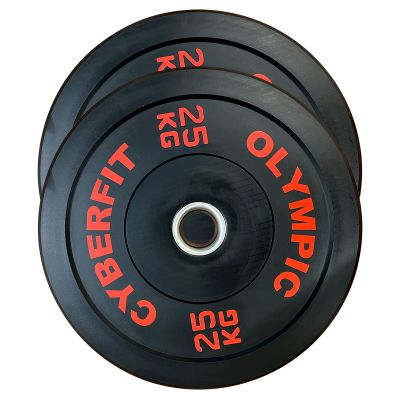 Econ 25kg Olympic Bumper Plates Black Pair