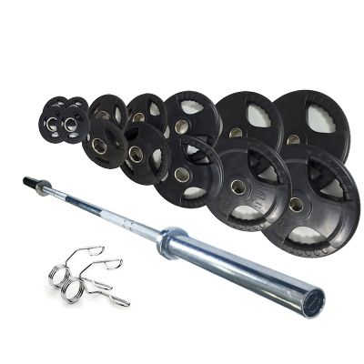 150kg Olympic Weight Set Rubber Coated
