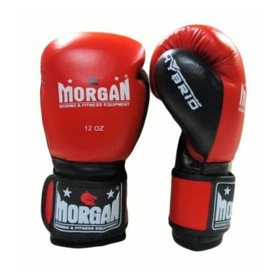 Morgan V2 Hybrid Lace & Velcro Leather Boxing Gloves