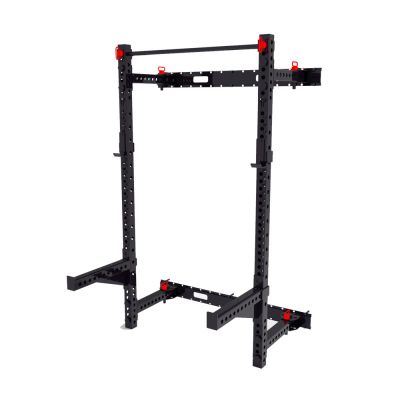Wall Mounted Squat Rack Folding with J Hooks