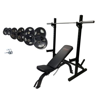 Home Gym Bench and Rack Holds Up to 100kg 