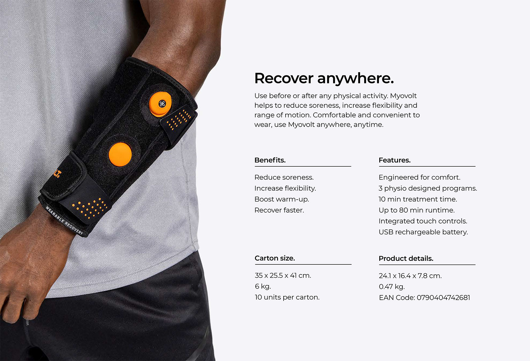 Myovolt-wearbe-vibration therapy