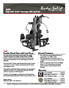 Bodysolid G9S Brochure