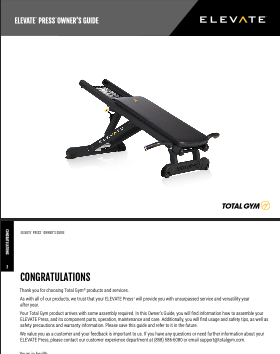 ELEVATE Press Owners Guide