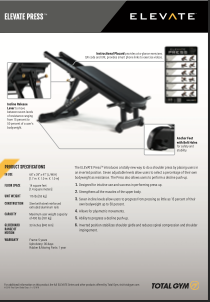 ELEVATE Press Product Sheet